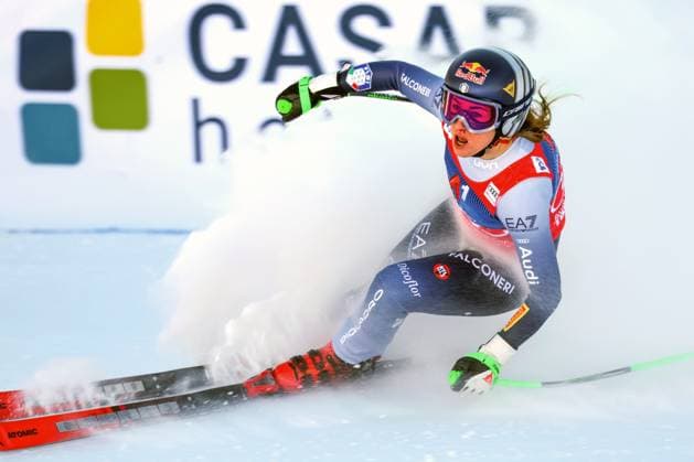 ALPINE SKIING - FIS WC Altenmarkt Zauchensee ALTENMARKT ZAUCHENSEE,AUSTRIA,13.JAN.24 - ALPINE SKIING - FIS World Cup, downhill, ladies. Image shows Sofia Goggia (ITA).  GEPAxpictures xHaraldxSteiner