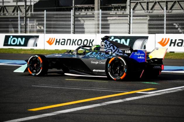 Usain Bolt driving the Formula E GENBETA during the 2024 Hankook Mexico City ePrix, 1st meeting of the 2023-24 ABB FIA Formula E World Championship, WM, Weltmeisterschaft on the Autodromo Hermanos Rodriguez from January 11 to 13, in Mexico City, Mexico - 2024 FORMULA E HANKOOK MEXICO CITY ePRIX DPPI Panoramic  03424001__B3_1926