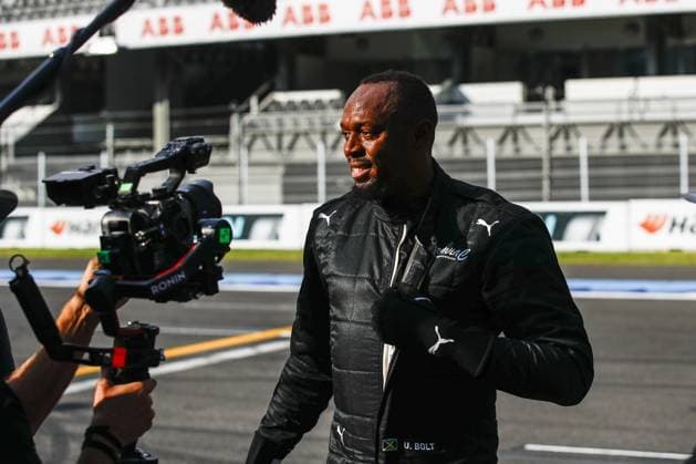Usain Bolt driving the Formula E GENBETA, portrait during the 2024 Hankook Mexico City ePrix, 1st meeting of the 2023-24 ABB FIA Formula E World Championship, WM, Weltmeisterschaft on the Autodromo Hermanos Rodriguez from January 11 to 13, in Mexico City, Mexico - 2024 FORMULA E HANKOOK MEXICO CITY ePRIX DPPI Panoramic  03424001__B3_2014