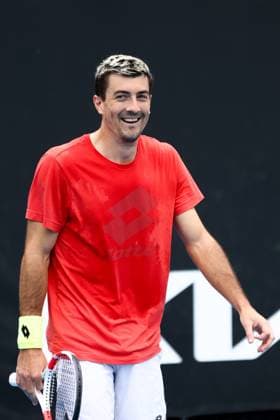 January 13, 2024, Melbourne, Victoria, Australia: MELBOURNE, AUSTRALIA - JANUARY 13: Sebastian Ofner of Austria practices ahead of the 2024 Australian Open at Melbourne Park on January 13, 2024 in Melbourne, Australia. Melbourne Australia - ZUMAp121 20240113_zsp_p121_040 Copyright: xChrisxPutnamx