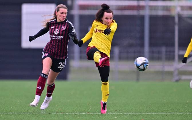13.01.2024 - Fussball Frauen Frauenfussball - Saison 2023 2024 - Testspiel Freundschaftsspiel Vorbereitungsspiel : 1. FC Nürnberg FCN ( Clubfrauen Club ) - Sparta Prag Praha - - xwoxzix - Medina Desic (30, 1. FC Nürnberg FCN ) Vystejnova (14, Sparta Prag )