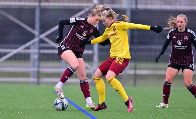 13.01.2024 - Fussball Frauen Frauenfussball - Saison 2023 2024 - Testspiel Freundschaftsspiel Vorbereitungsspiel : 1. FC Nürnberg FCN ( Clubfrauen Club ) - Sparta Prag Praha - - xwoxzix - Amelie Thöle Thoele (12, 1. FC Nürnberg FCN ) Aneta Pochmanova (10, Sparta Prag )