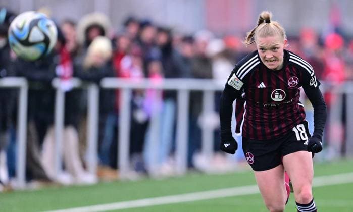 13.01.2024 - Fussball Frauen Frauenfussball - Saison 2023 2024 - Testspiel Freundschaftsspiel Vorbereitungsspiel : 1. FC Nürnberg FCN ( Clubfrauen Club ) - Sparta Prag Praha - - xwoxzix - Franziska Mai (18, 1. FC Nürnberg FCN )