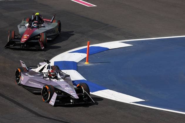 RECORD DATE NOT STATED Pascal Wehrlein (GER) Porsche und Nyck de Vries (NED) Mahindra, Formel E FIA Weltmeisterschaft, Saison 10, Mexiko City E- Prix, Mexiko, 13.01.2024