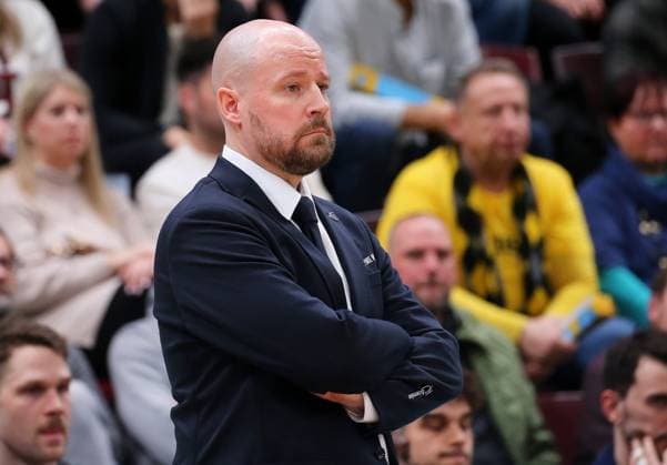 BAU 13.01.2024 Ludwigsburg Basketball MHP Riesen Ludwigsburg vs. Merlins Crailsheim, Trainer Jussi Laakso (Crailsheim)