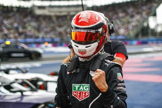WEHRLEIN Pascal (ger), TAG HEUER Porsche Formula E Team, Porsche 99X Electric, portrait victory celebration during the 2024 Hankook Mexico City ePrix, 1st meeting of the 2023-24 ABB FIA Formula E World Championship, WM, Weltmeisterschaft on the Autodromo Hermanos Rodriguez from January 11 to 13, in Mexico City, Mexico - 2024 FORMULA E HANKOOK MEXICO CITY ePRIX DPPI Panoramic  03424001__B3_0308_1