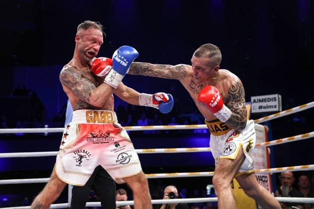 Bilder des Jahres 2024, Sport 01 Januar Sport Themen der Woche KW02 Boxen: SES Boxgala, Berlin, 13.01.2024 WBC-Europameisterschaft: Ronny Gabel (GER) - Ilias Essaoudi (GER) Torsten Helmke Berlin Germany *** Boxing SES Boxgala, Berlin, 13 01 2024 WBC European Championship Ronny Gabel GER Ilias Essaoudi GER Torsten Helmke Berlin Germany