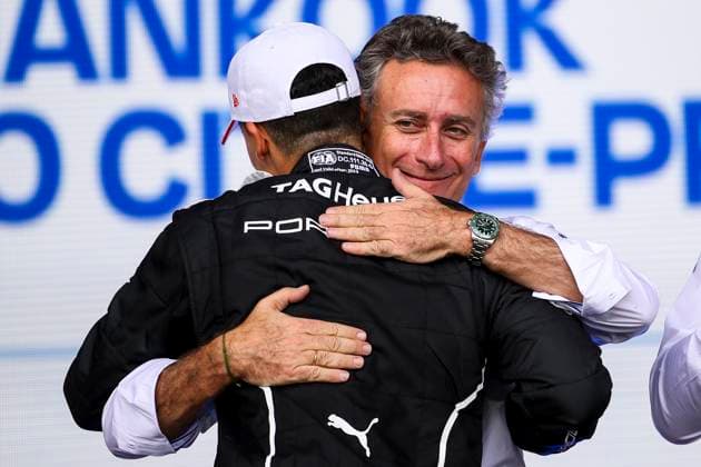 AGAG Alejandro (spa) CEO of Formula E Holding, portrait WEHRLEIN Pascal (ger), TAG HEUER Porsche Formula E Team, Porsche 99X Electric, portrait during the 2024 Hankook Mexico City ePrix, 1st meeting of the 2023-24 ABB FIA Formula E World Championship, WM, Weltmeisterschaft on the Autodromo Hermanos Rodriguez from January 11 to 13, in Mexico City, Mexico - 2024 FORMULA E HANKOOK MEXICO CITY ePRIX DPPI Panoramic  20240113_EA015930