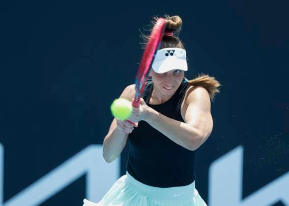 Tamara Korpatsch, Australian Open 2023, Melbourne Park, Melbourne, Victoria, Australia. Copyright: xJuergenxHasenkopfx