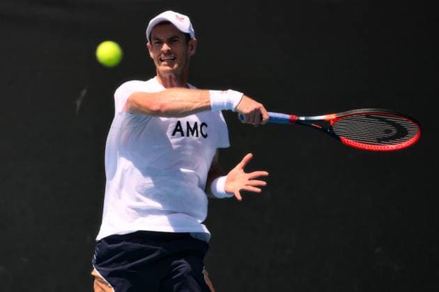 Andy Murray (GBR) during a practice session Australian Open, Day One, Tennis, Melbourne Park, Melbourne, Australia - 14 Jan 2024  Copyright: xJamesxGourley Shutterstockx 14297568am