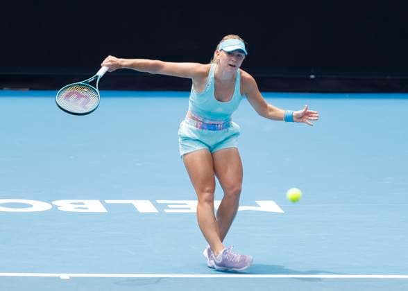 Maria Timofeeva (RUS), Australian Open 2024, Melbourne Park, Melbourne, Victoria, Australia. Copyright: xJuergenxHasenkopfx