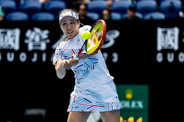 MELBOURNE, VIC - JANUARY 14: Neo Hibino of Japan in action during Round 1 of the 2024 Australian Open on January 14 2024, at Melbourne Park in Melbourne, Australia. (Photo by Jason Heidrich Icon Sportswire) TENNIS: JAN 14 Australian Open EDITORIAL USE ONLY Icon240114135