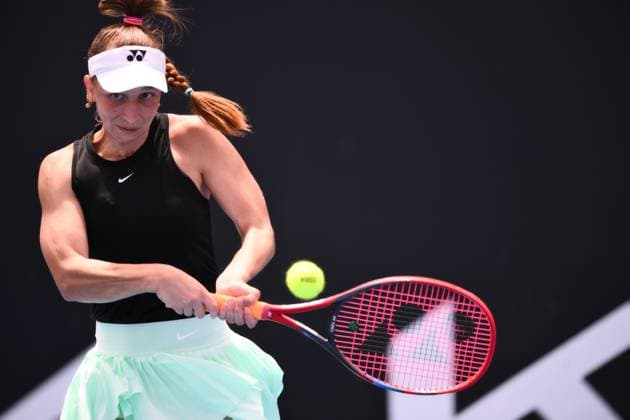 Tamara Korpatsch (GER) in action during her first round match Australian Open, Day One, Tennis, Melbourne Park, Melbourne, Australia - 14 Jan 2024  Copyright: xJamesxGourley Shutterstockx 14297568db