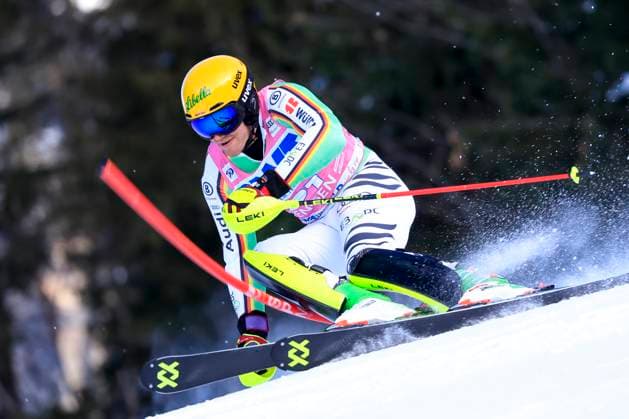 ALPINE SKIING - FIS WC Wengen WENGEN,SWITZERLAND,14.JAN.24 - ALPINE SKIING - FIS World Cup, slalom, men. Image shows Sebastian Holzmann (GER).  GEPAxpictures xMarioxBuehner-Weinrauch