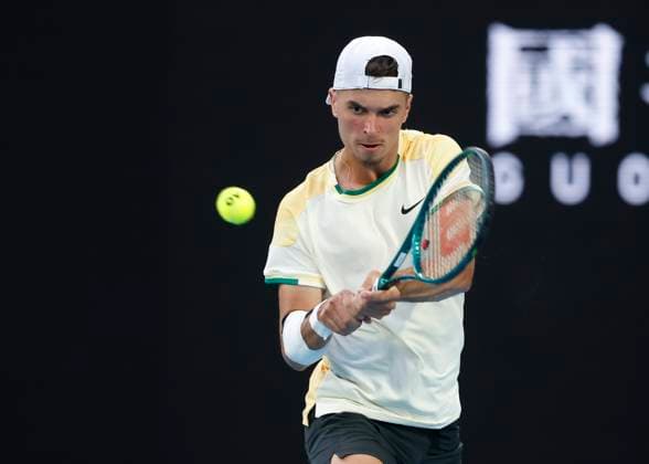 Dino Prizmic (CRO), Australian Open 2024, Melbourne Park, Melbourne, Victoria, Australia. Copyright: xJuergenxHasenkopfx