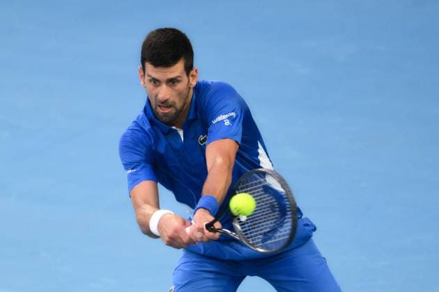 Novak Djokovic (SRB) during his first round match Australian Open, Day One, Tennis, Melbourne Park, Melbourne, Australia - 14 Jan 2024  Copyright: xJamesxGourley Shutterstockx 14297568hv