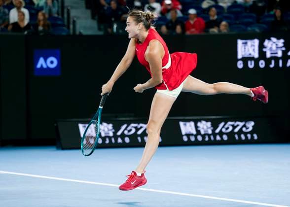Aryna Sabalenka, Australian Open 2024, Melbourne Park, Melbourne, Victoria, Australia. Copyright: xJuergenxHasenkopfx