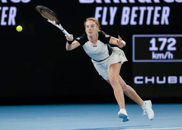 Ella Seidel, Australian Open 2024, Melbourne Park, Melbourne, Victoria, Australia. Copyright: xJuergenxHasenkopfx
