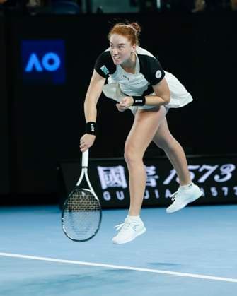 Ella Seidel, Australian Open 2024, Melbourne Park, Melbourne, Victoria, Australia. Copyright: xJuergenxHasenkopfx
