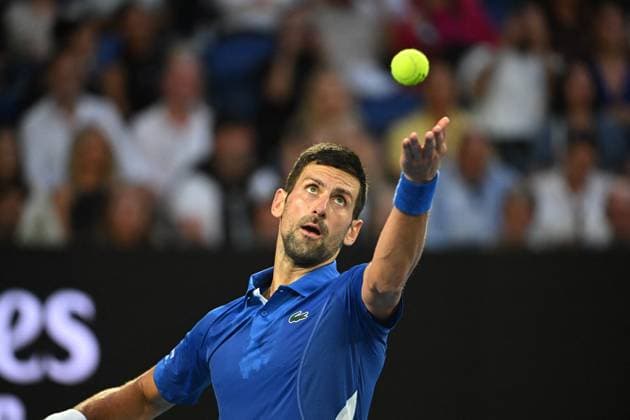 2024 Australian Open - Melbourne Novak Djokovic (SRB) match during his first round at the 2024 Australian Open at Melbourne Park in Melbourne, AUSTRALIA, on January 14, 2024. Photo by Corinne Dubreuil ABACAPRESS.COM Melbourne Australia  Copyright: xDubreuilxCorinne ABACAx