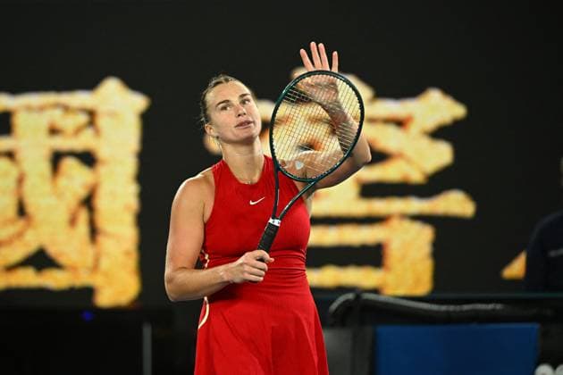 2024 Australian Open - Melbourne Aryna Sabalenka (RUS) during her first round match at the 2024 Australian Open at Melbourne Park in Melbourne, AUSTRALIA, on January 14, 2024. Photo by Corinne Dubreuil ABACAPRESS.COM Melbourne Australia  Copyright: xDubreuilxCorinne ABACAx
