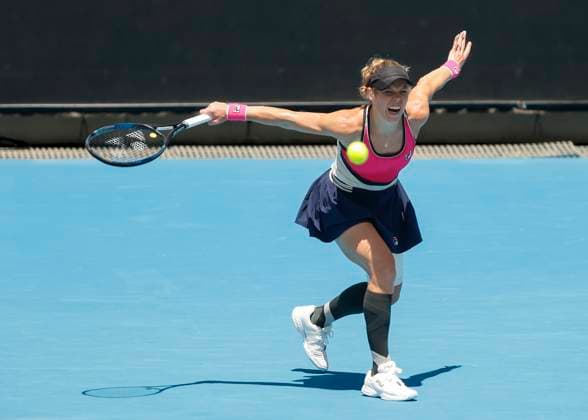 Laura Siegemund (GER), Australian Open 2024, Melbourne Park, Melbourne, Victoria, Australia. Copyright: xJuergenxHasenkopfx