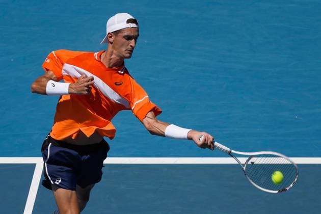 Tennis 2024: Australian Open Day 2 January 15, 2024: TERENCE ATMANE of France in action against 3rd seed DANIIL MEDVEDEV of the Russian Federation on Margaret Court Arena in a Men s Singles 1st round match on day 2 of the 2024 Australian Open in Melbourne, Australia. Sydney Low Cal Media(Credit Image: Â Sydney Low Cal Sport Media) California USA EDITORIAL USE ONLY Copyright: xx ZUMA-20240115_faf_c04_033.jpg SydneyxLowx csmphotothree223310