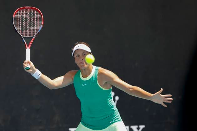 Tatjana Maria, Australian Open 2024, Melbourne Park, Melbourne, Victoria, Australia. Copyright: xJuergenxHasenkopfx