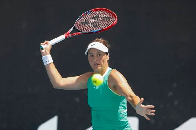 Tatjana Maria, Australian Open 2024, Melbourne Park, Melbourne, Victoria, Australia. Copyright: xJuergenxHasenkopfx