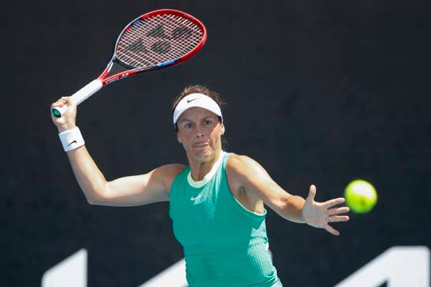 Tatjana Maria, Australian Open 2024, Melbourne Park, Melbourne, Victoria, Australia. Copyright: xJuergenxHasenkopfx
