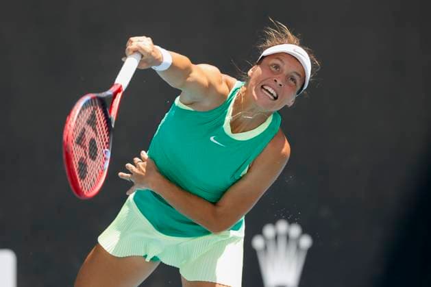 Tatjana Maria, Australian Open 2024, Melbourne Park, Melbourne, Victoria, Australia. Copyright: xJuergenxHasenkopfx