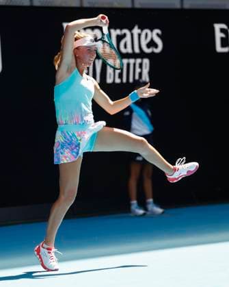 Magdalena Frech, Australian Open 2024, Melbourne Park, Melbourne, Victoria, Australia. Copyright: xJuergenxHasenkopfx