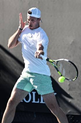 Maximilian Marterer, GER, during first round of 2024 Australian Open in Melbourne, 15 01 2023; -