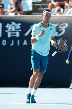Daniel Altmaier (GER) macht die Faust und jubelt,Jubel, Freude,Emotion, Australian Open 2024, Melbourne Park, Melbourne, Victoria, Australia. Copyright: xJuergenxHasenkopfx
