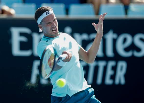 Daniel Altmaier (GER), Australian Open 2024, Melbourne Park, Melbourne, Victoria, Australia. Copyright: xJuergenxHasenkopfx