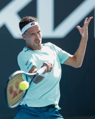 Daniel Altmaier (GER), Australian Open 2024, Melbourne Park, Melbourne, Victoria, Australia. Copyright: xJuergenxHasenkopfx
