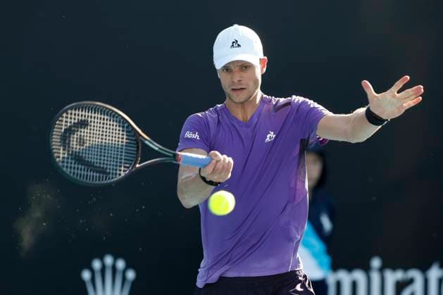 Yannick Hanfmann (GER), Australian Open 2024, Melbourne Park, Melbourne, Victoria, Australia. Copyright: xJuergenxHasenkopfx