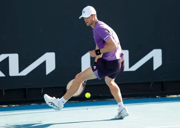 Yannick Hanfmann (GER), Australian Open 2024, Melbourne Park, Melbourne, Victoria, Australia. Copyright: xJuergenxHasenkopfx