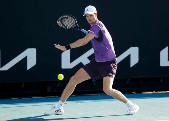 Yannick Hanfmann (GER), Australian Open 2024, Melbourne Park, Melbourne, Victoria, Australia. Copyright: xJuergenxHasenkopfx