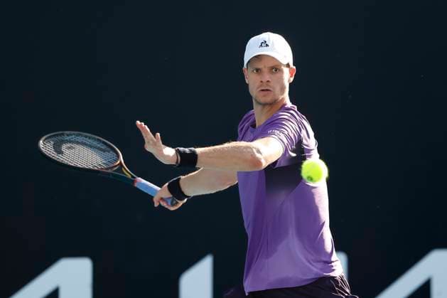Yannick Hanfmann (GER), Australian Open 2024, Melbourne Park, Melbourne, Victoria, Australia. Copyright: xJuergenxHasenkopfx