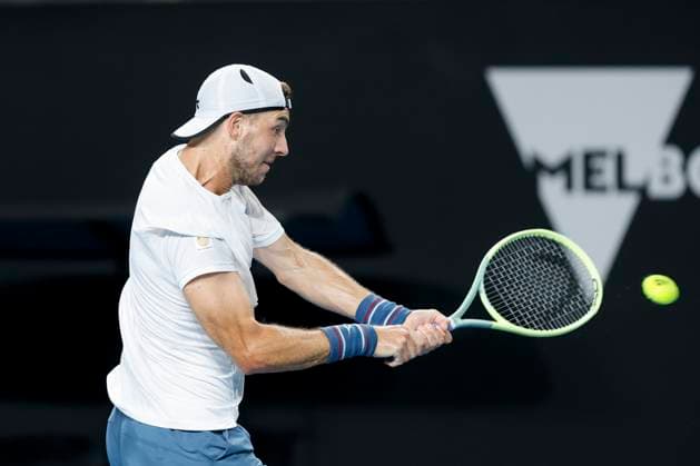 Jan-Lennard Struff (GER), Australian Open 2024, Melbourne Park, Melbourne, Victoria, Australia. Copyright: xJuergenxHasenkopfx