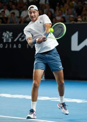 Jan-Lennard Struff (GER), Australian Open 2024, Melbourne Park, Melbourne, Victoria, Australia. Copyright: xJuergenxHasenkopfx