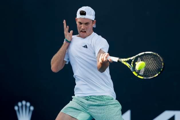 Maximilian Marterer (GER), Australian Open 2024, Melbourne Park, Melbourne, Victoria, Australia. Copyright: xJuergenxHasenkopfx
