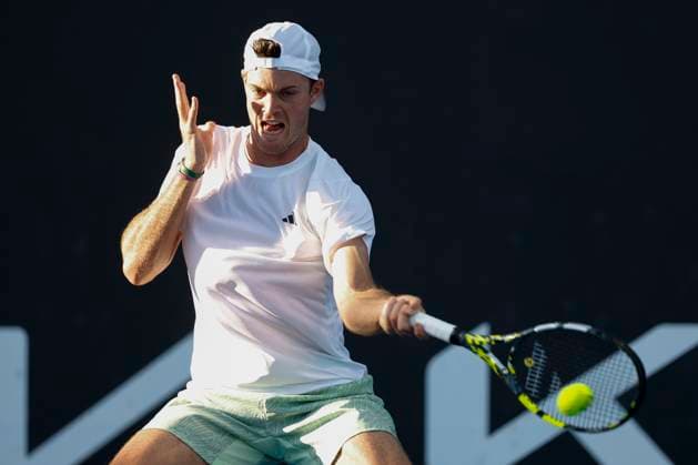 Maximilian Marterer (GER), Australian Open 2024, Melbourne Park, Melbourne, Victoria, Australia. Copyright: xJuergenxHasenkopfx