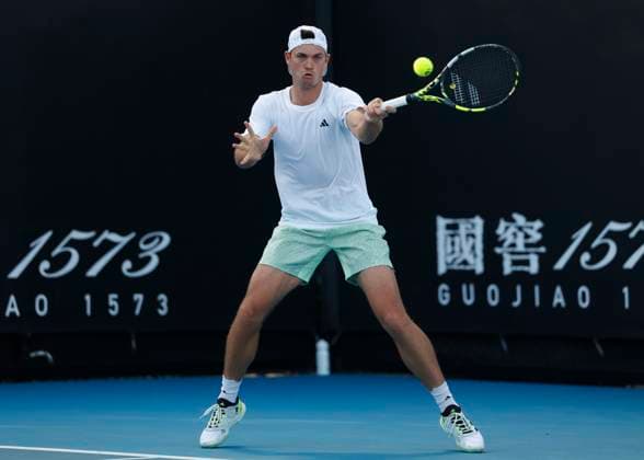 Maximilian Marterer (GER), Australian Open 2024, Melbourne Park, Melbourne, Victoria, Australia. Copyright: xJuergenxHasenkopfx