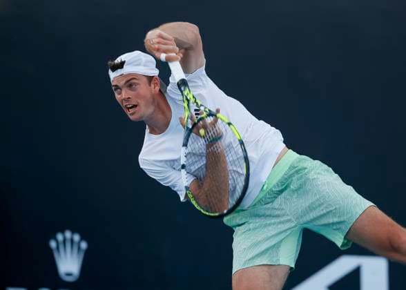 Maximilian Marterer (GER), Australian Open 2024, Melbourne Park, Melbourne, Victoria, Australia. Copyright: xJuergenxHasenkopfx