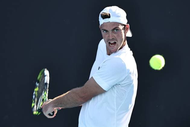 Maximilian Marterer, GER, during first round of 2024 Australian Open in Melbourne, 15 01 2023; -
