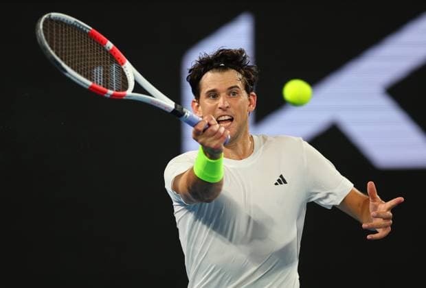 Dominic Thiem of Austria in action Australian Open, Day Two, Tennis, Melbourne Park, Melbourne, Australia - 15 Jan 2024  Copyright: xEllaxLing Shutterstockx 14297581dw