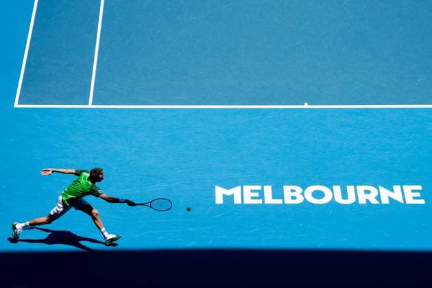 Daniil Medvedev TENNIS : Open Australie 2024 - Melbourne - 15 01 2024 VirginieBouyer Panoramic 