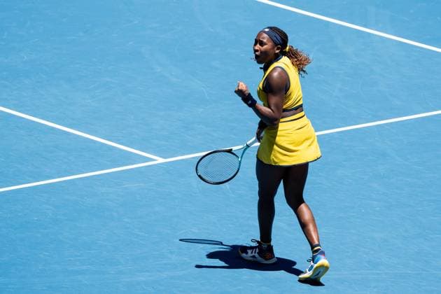 Coco Gauff TENNIS : Open Australie 2024 - Melbourne - 15 01 2024 VirginieBouyer Panoramic 